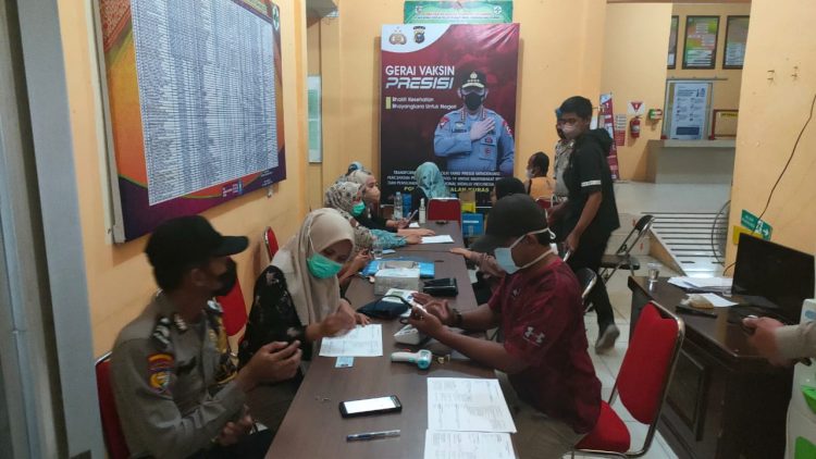 Update Harian 19 Desember, Polsek Pangkalan Kuras Vaksinasi 684 Orang