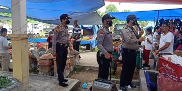 Polsek Pangkalan Lesung Perketat Yustisi, Gencarkan Imbauan Prokes dan Vaksinasi