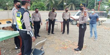 Kejar Percepatan Vaksinasi Covid-19, Kapolsek Kawal Pelaksanaan di Lima Lokasi