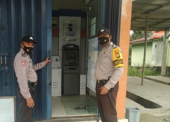 Hindari Aksi C3 dan Penyebaran Covid-19 di Wilkum, Personil Polsek Bunut Galakkan Patroli