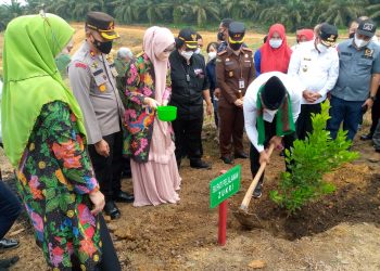 Polsek Pangkalan Kuras Lakukan Pengamanan Kunker Menteri LHK