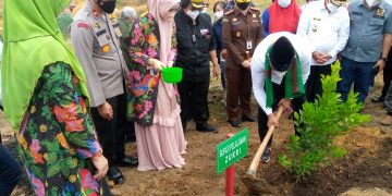 Polsek Pangkalan Kuras Lakukan Pengamanan Kunker Menteri LHK