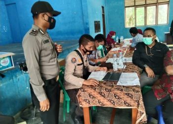 Kejar Target 70 Persen Vaksinasi, Polsek Ukui Lakukan Pemantauan di 3 Titik Lokasi