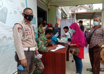 Warga yang Ikut Vaksinasi Terus Meningkat, Polsek Langgam Terus Kawal dan Data