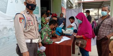 Warga yang Ikut Vaksinasi Terus Meningkat, Polsek Langgam Terus Kawal dan Data