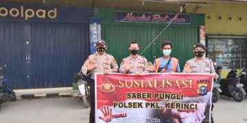 Polsek Pangkalan Kerinci Terus Sosialisasi Terhadap Petugas Parkir di Wilayah Hukum