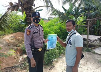 Polsubsektor Pelalawan Sosialisasikan Maklumat Kapolda Riau Dalam Rangka Cegah Dini Karhutla