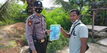 Polsubsektor Pelalawan Sosialisasikan Maklumat Kapolda Riau Dalam Rangka Cegah Dini Karhutla