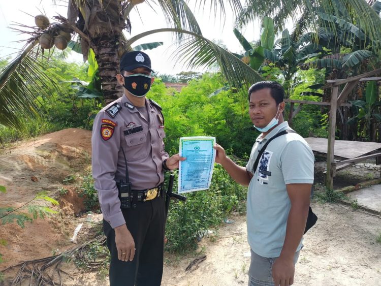 Polsubsektor Pelalawan Sosialisasikan Maklumat Kapolda Riau Dalam Rangka Cegah Dini Karhutla