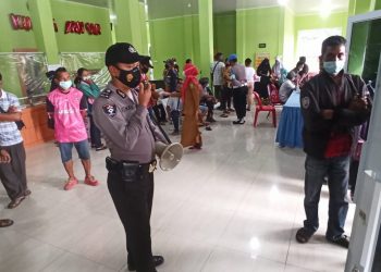 Polsek Kuala Kampar Vaksinasi 135 Orang Dalam Sehari