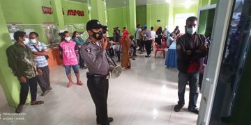 Polsek Kuala Kampar Vaksinasi 135 Orang Dalam Sehari