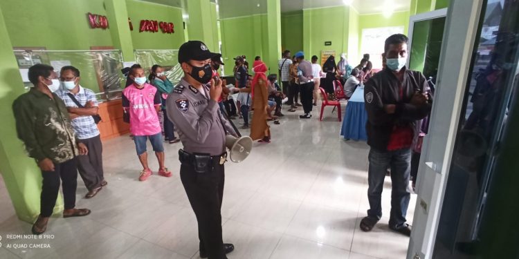 Polsek Kuala Kampar Vaksinasi 135 Orang Dalam Sehari