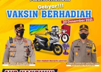 Banjir Hadiah, Polres Pelalawan Gelar Gebyar Vaksin Hingga Akhir Desember 2021