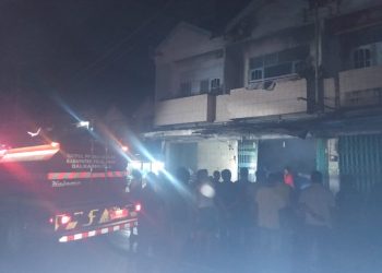 Satu Ruko Terbakar di Kelurahan Sorek Satu, Polsek Pangkalan Kuras Lakukan Olah TKP