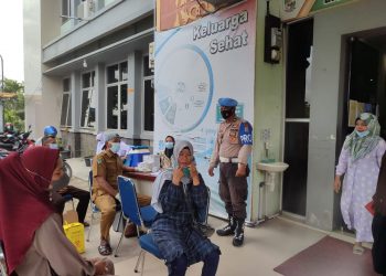 Update Harian Vaksinasi 20 Desember, Polsek Langgam Sasar 421 Orang