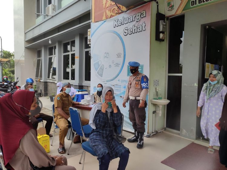 Update Harian Vaksinasi 20 Desember, Polsek Langgam Sasar 421 Orang