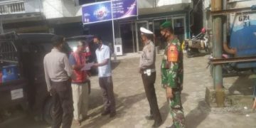 Operasi Yustisi Digelar Polisi di Jalan Lintas Timur Pangkalan Kerinci, Pelalawan