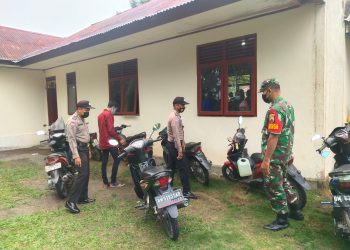 Personil Polsek Bandar Sei Kijang Lakukan Pengamanan Ibadah Natal di 13 Gereja