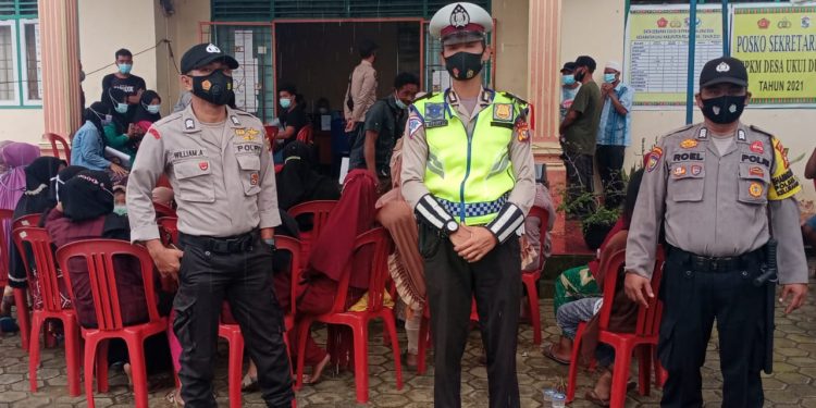 Kepolisian Sektor Ukui dirikan Posko Pengamanan dan Pelayanan Vaksin Gratis