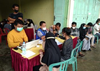 Polsek Ukui Maksimalkan Pelayanan Vaksin di Pos Pengamanan Simpang Mangga-Ukui