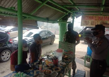 Cegah Penularan Covid-19 di Kalangan Masyarakat, Polsek Bandar Sei Kijang Optimalkan Giat Yustisi