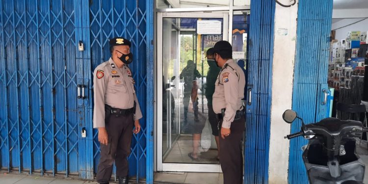 Polsek Pangkalan Kuras Kerahkan Personil ke Tempat Rawan Aksi C3