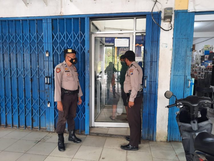 Polsek Pangkalan Kuras Kerahkan Personil ke Tempat Rawan Aksi C3