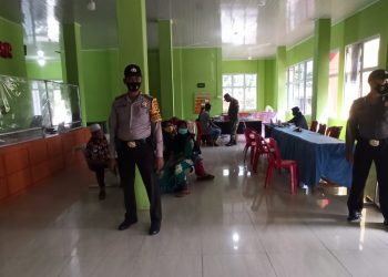 Warga yang Sudah Divaksin Naik 75 Persen, Polsek Kuala Kampar Terus Kawal