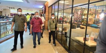 Syamsuar Tinjau Pelaksanaan Prokes Pusat Perbelanjaan di Pekanbaru, Jelang Nataru