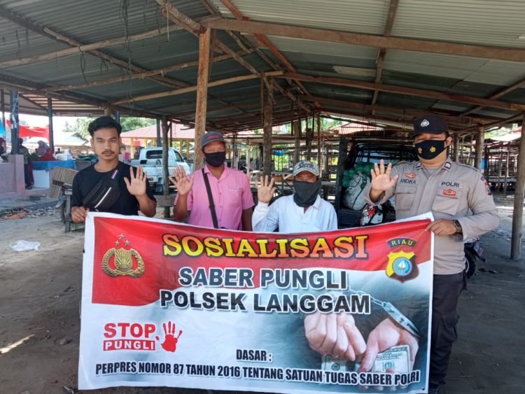 Polsek Langgam Kembali Lakukan Sapu Bersih Pungli di Wilayah Binaan