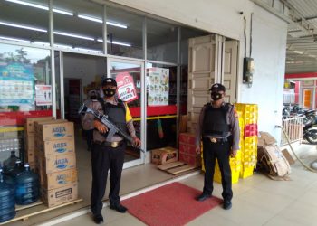 Awal Tahun 2022, Polsek Ukui Tingkatkan Patroli Kamtibmas : Sosialisasi Prokes dan Vaksinasi