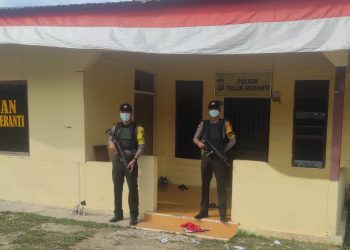 Polsek Teluk Meranti Siagakan Personel untuk Amankan Mako