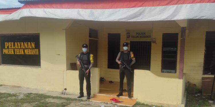 Polsek Teluk Meranti Siagakan Personel untuk Amankan Mako