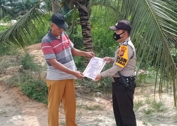 Antisipasi Kebakaran Lahan, Polsubsektor Pelalawan Gelar Patroli