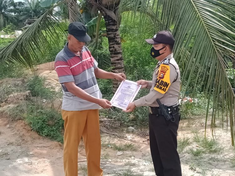 Antisipasi Kebakaran Lahan, Polsubsektor Pelalawan Gelar Patroli