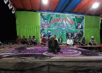 Personil Polsek Pangkalan Kuras Monitoring Acara Gebyar Sholawat