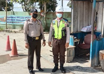 Cegah Gangguan Kamtibmas di Pos PT RAPP, Polsubsektor Pelalawan Lakukan Patroli