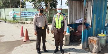 Cegah Gangguan Kamtibmas di Pos PT RAPP, Polsubsektor Pelalawan Lakukan Patroli