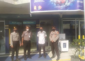 Hindari Wilkum dari Penularan Covid-19, Kriminalitas dan Laka Lantas, Polsek Pangkalan Kerinci Lakukan Giat Ini