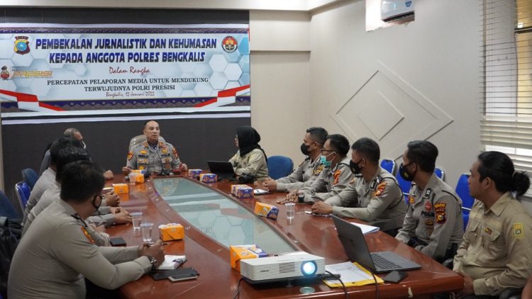 Penguatan Seksi Humas, Kapolres Bengkalis Minta Anggota Dalami Pengetahuan Jurnalistik