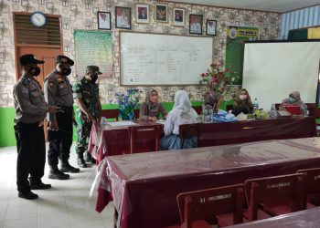 Demi Kelancaran Vaksinasi, Polsek Pangkalan Kuras Lakukan Pengamanan