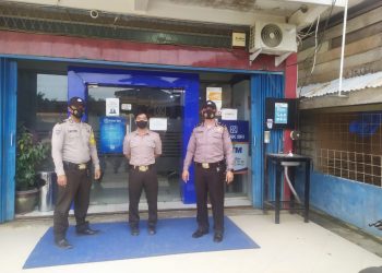 Selain Pantau Prokes Masyarakat, Polsek Langgam juga Patroli Kamtibmas