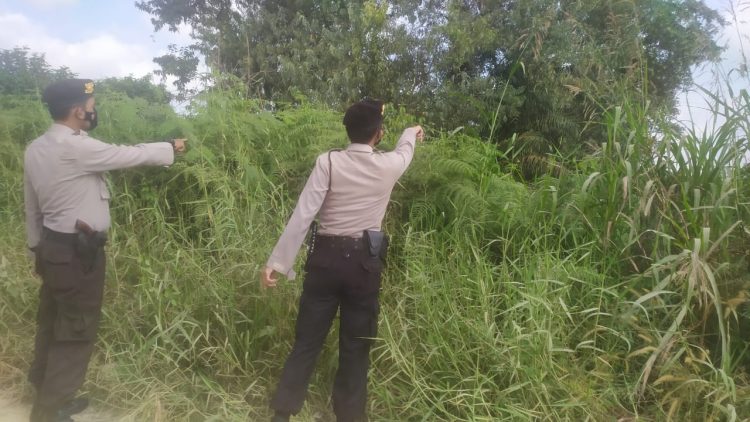 Personil Polsek Pangkalan Kerinci Lakukan Patroli Pencegahan Karhutla