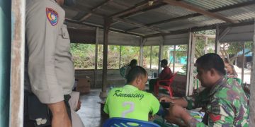 Polsek Langgam Terus Lakukan Vaksinasi