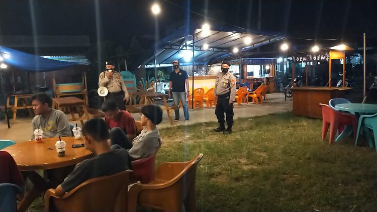Taman Bidadari dan Cafe Glegek Jadi Sasaran Rutin Polsek Pangkalan Kuras Operasi Yustisi