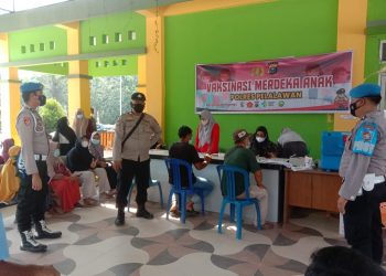 Polsek Pangkalan Lesung Terus Buka Layanan Vaksinasi Covid-19 untuk Masyarakat