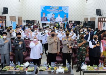 Wakapolda Riau Tinjau Pelaksanaan Vaksinasi Massal di Bengkalis