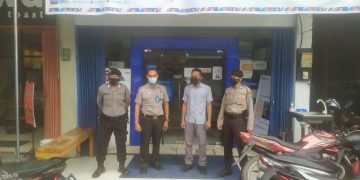 Giat Preventif, Polsek Pangkalan Kerinci Pastikan Wilayah Kondusif dan Taat Prokes