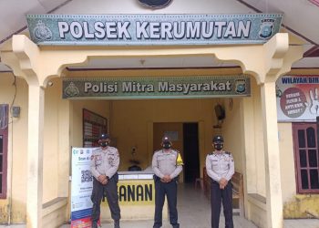 Polsek Kerumutan Siagakan Personel untuk Amankan Mako