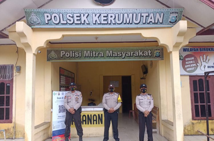 Polsek Kerumutan Siagakan Personel untuk Amankan Mako